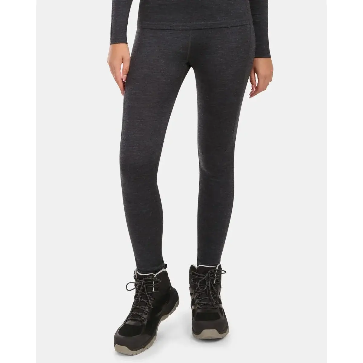 Legginsy termoaktywne damskie Kilpi MAVORA BOTTOM-W czarny