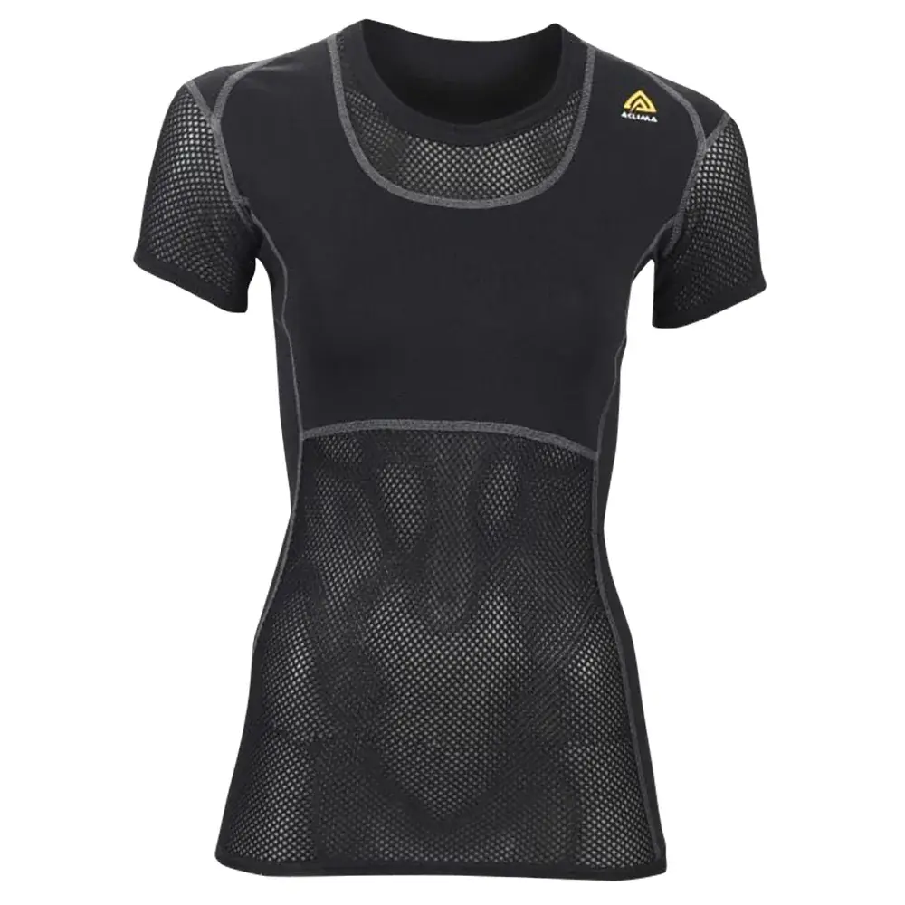 Koszulka termoaktywna damska Aclima WoolNet T-Shirt jet black