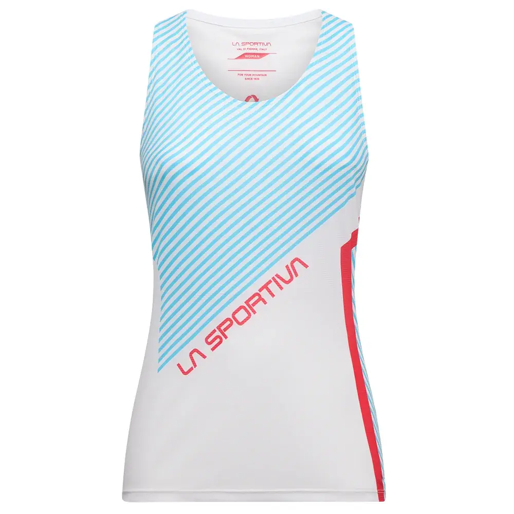 Top damski La Sportiva Flow Tank hibiscus/malibu blue