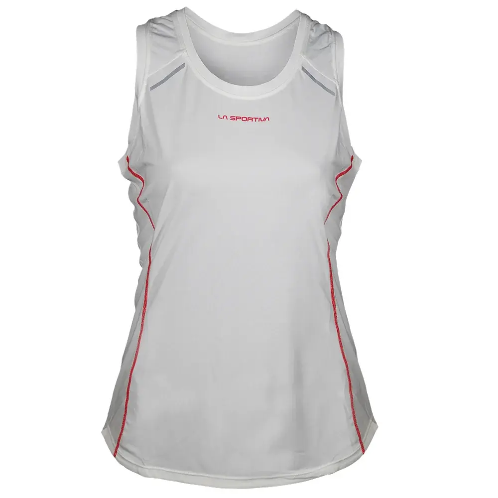 Top damski La Sportiva TRACER TANK Women chalk/hibiscus