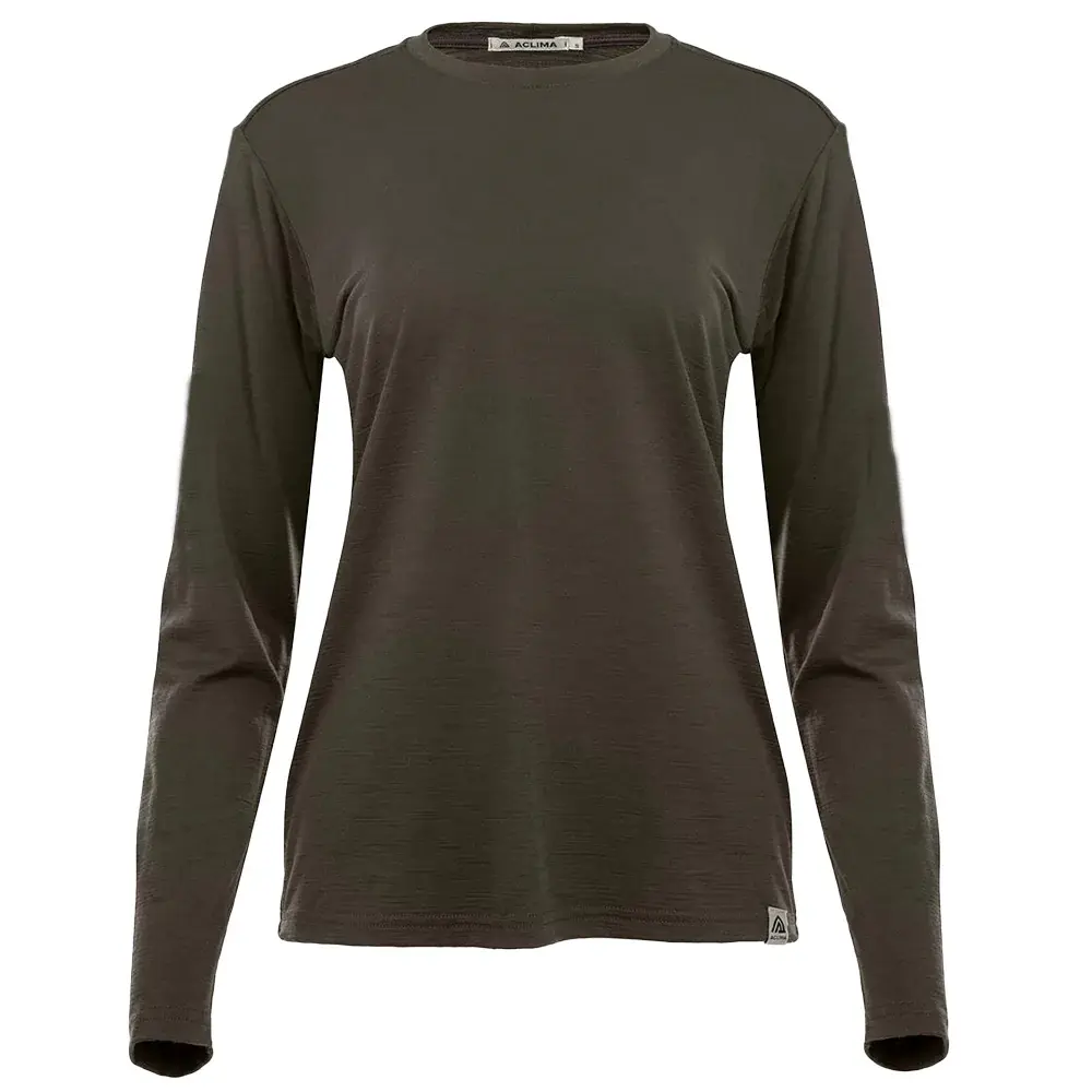 Aclima Koszulka damska Aclima LightWool 180 Crewneck tarmac