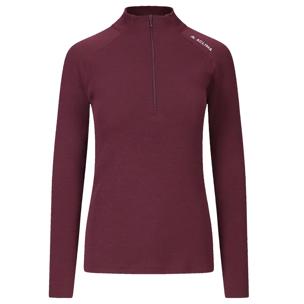 Aclima Koszulka damska Aclima WarmWool Mock Neck Shirt fig