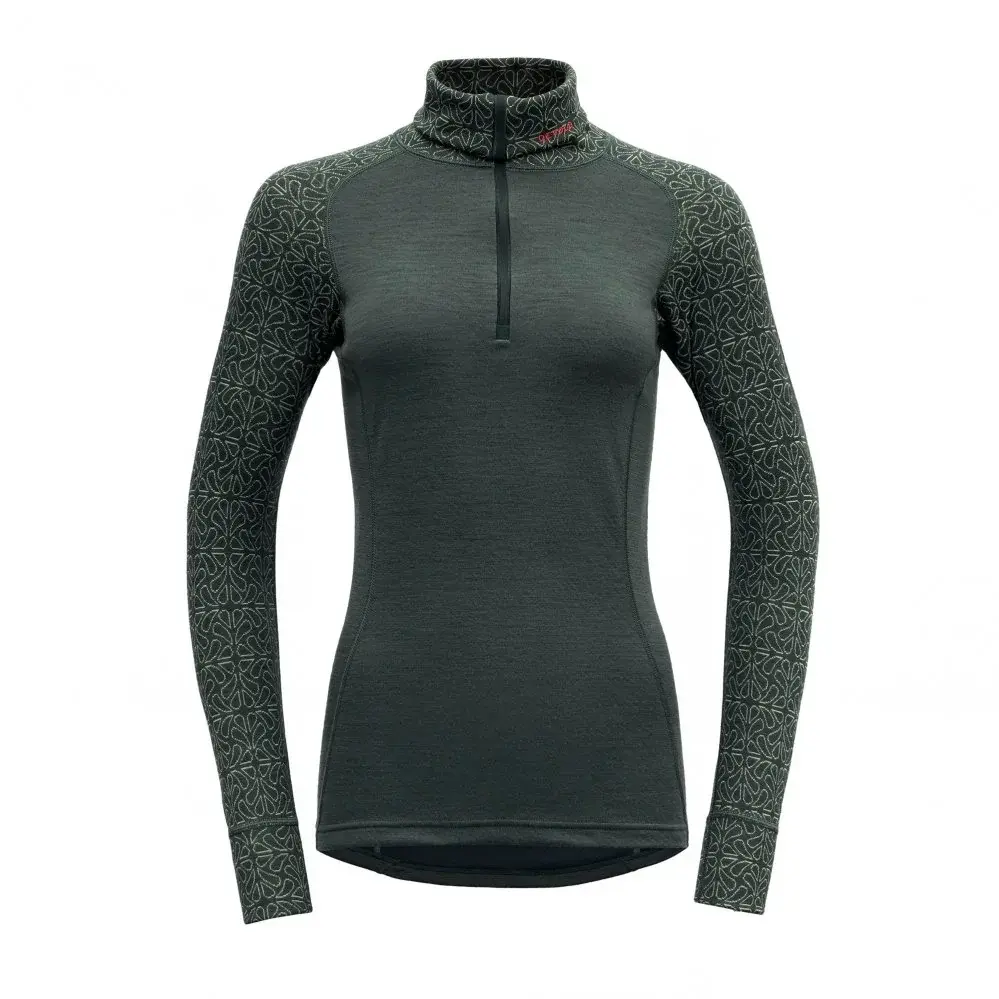 Devold Koszulka outdoorowa damska Devold Duo Active Merino 210 C.Neck Woman Woods