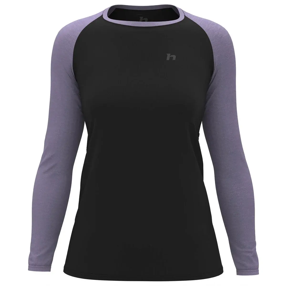 Hannah Koszulka termoaktywna damska Hannah Leslie L/S anthracite/wisteria