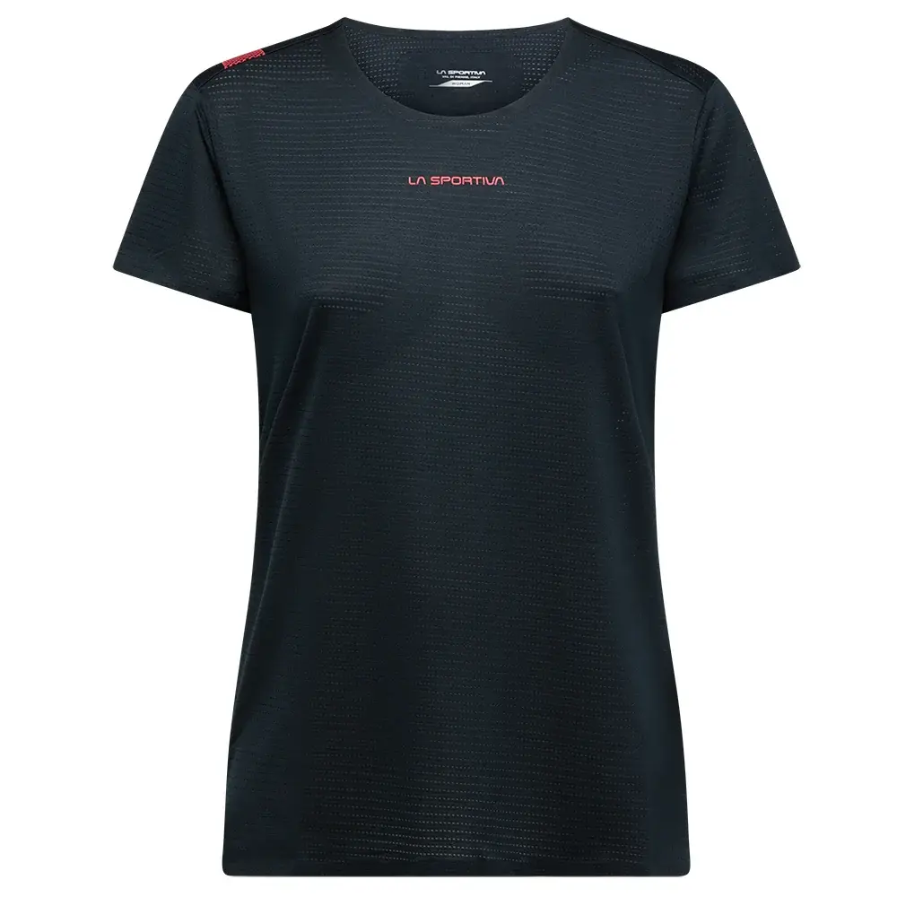 Koszulka damska La Sportiva Pure T-Shirt black/hibiscus