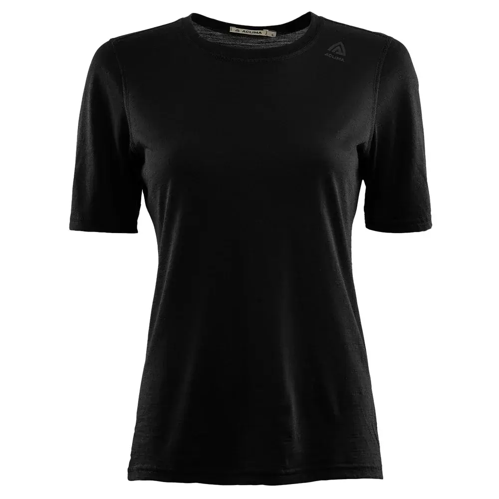 Koszulka damska Aclima LightWool Undershirt Tee jet black