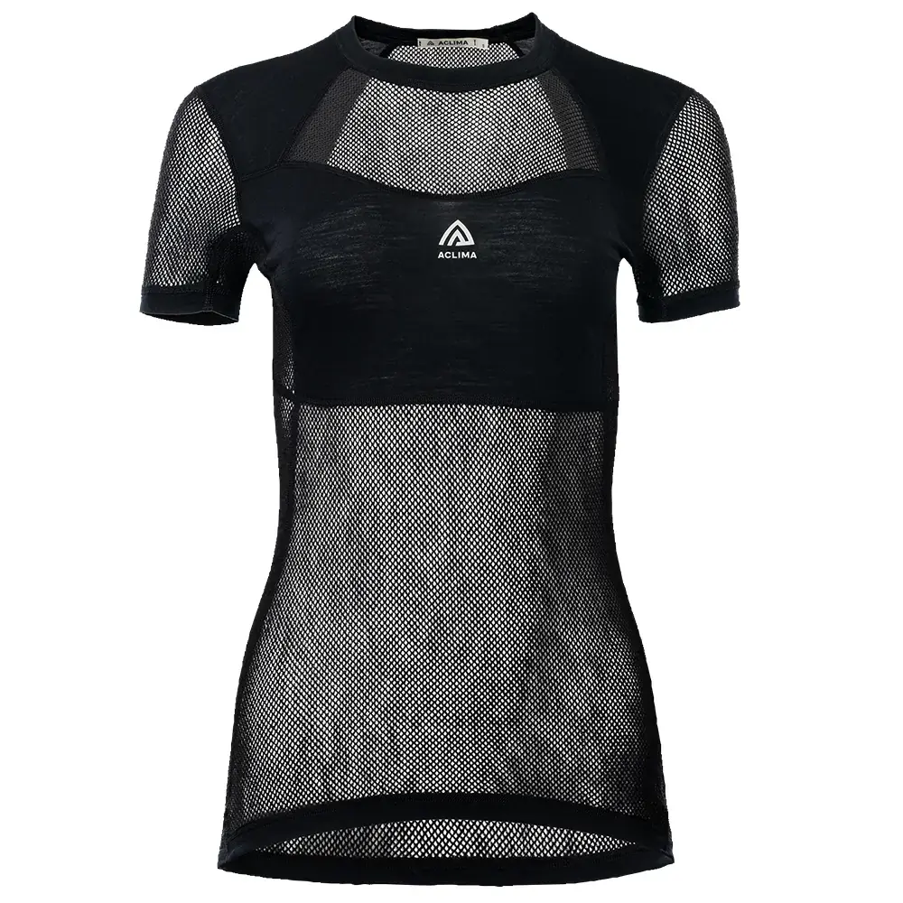 Koszulka damska Aclima WoolNet Light jet black