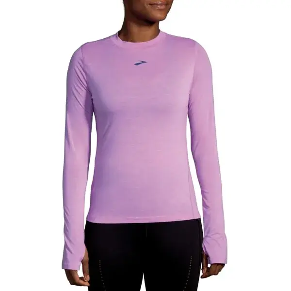 Brooks Koszulka damska Brooks High Point Long Sleeve fioletowy