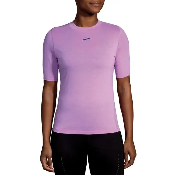Brooks Koszulka damska Brooks High Point Short Sleeve fioletowy