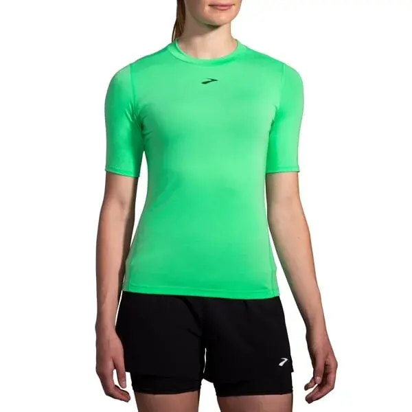 Brooks Koszulka damska Brooks High Point Short Sleeve zielony