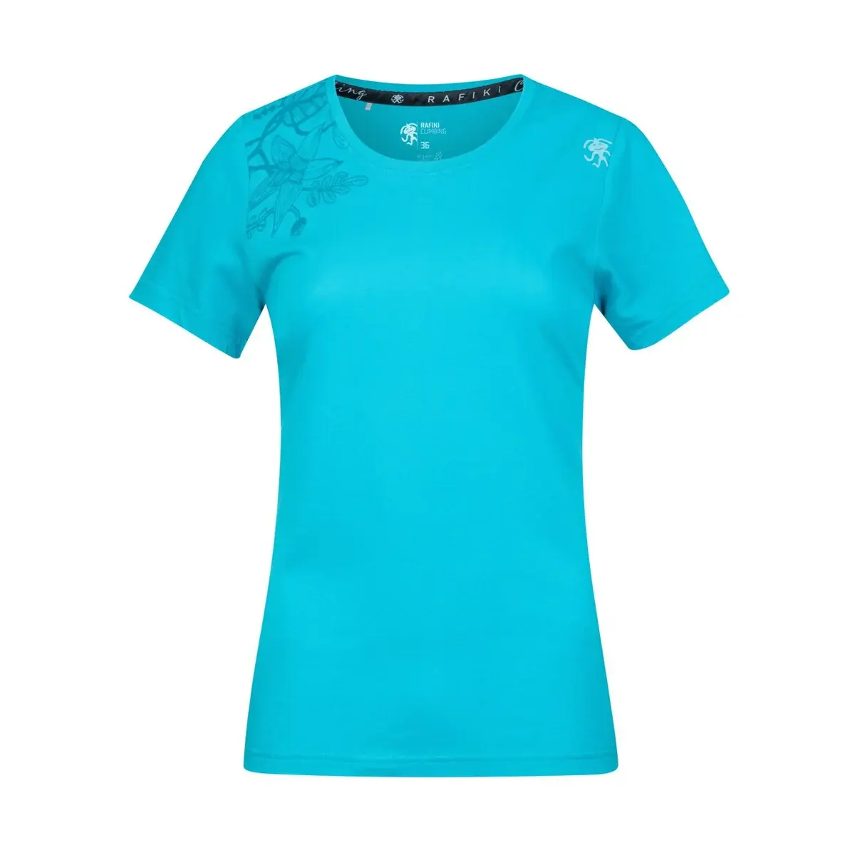 Koszulka damska Rafiki Akiyo peacock blue