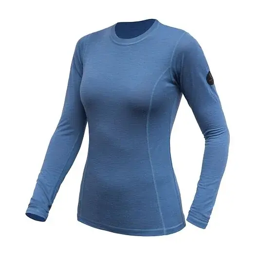 Koszulka z długim rękawem damska Sensor Merino Air riviera blue