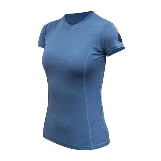 Sensor Koszulka z krótkim rękawem damska Sensor Merino Air riviera blue