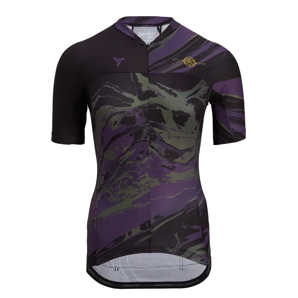 Silvini Koszulka rowerowa damska Silvini Catirina Black/plum