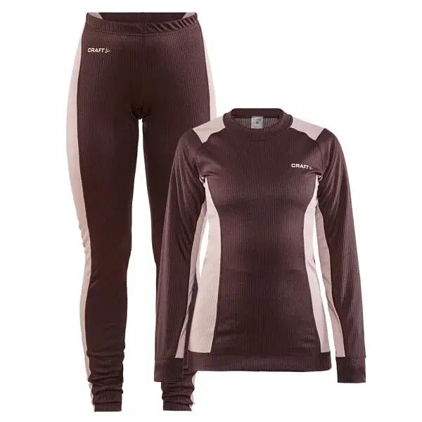 Craft Komplet termoaktywny damski Craft CORE Dry Baselayer brązowy