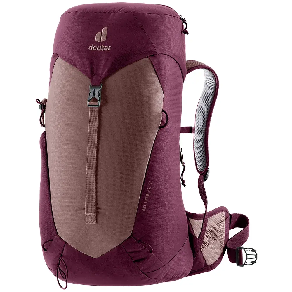 Plecak turystyczny damski Deuter AC Lite 22 SL ashrose-cassis