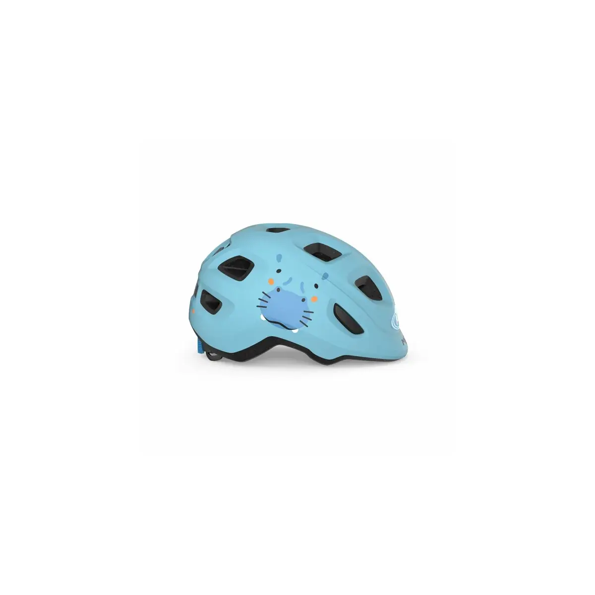 Kask rowerowy dla dzieci MET Hooray pale niebieski hipopotam