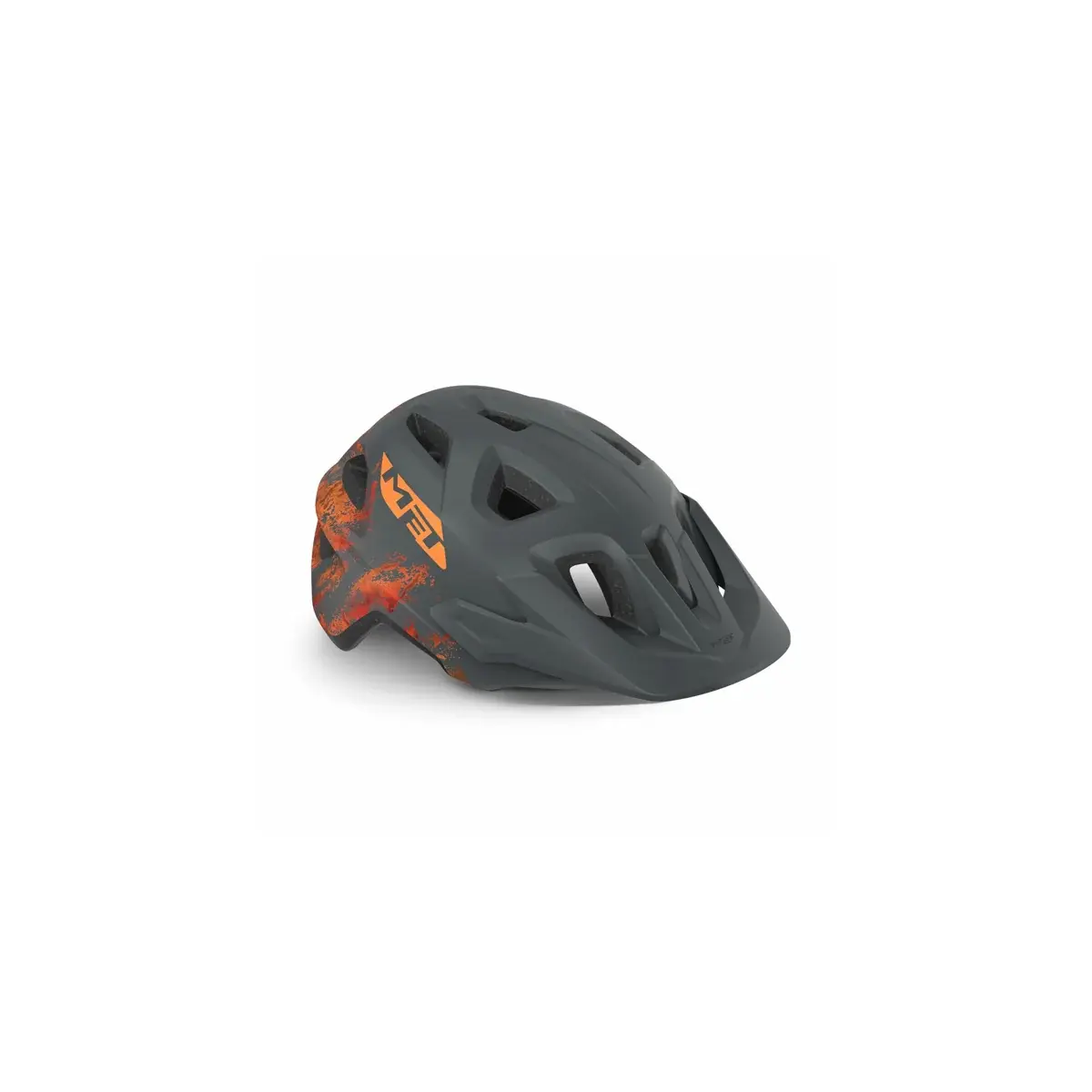 MET Kask dla dzieci MET Eldar szary pomarańczowy matowy(52-57)