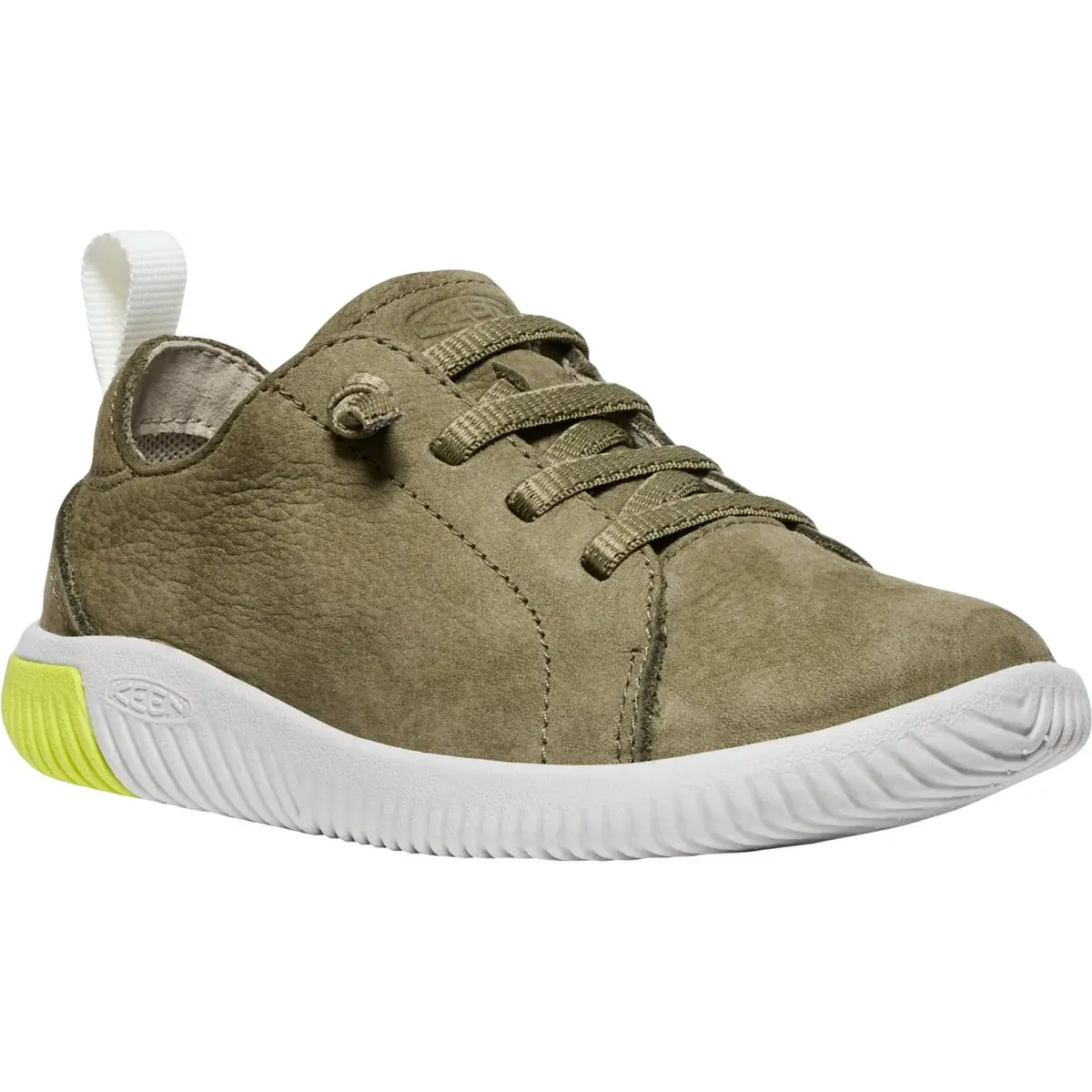 KEEN Buty barefoot dziecięce KEEN KNX Lace Children/Youth martini olive/evening primrose