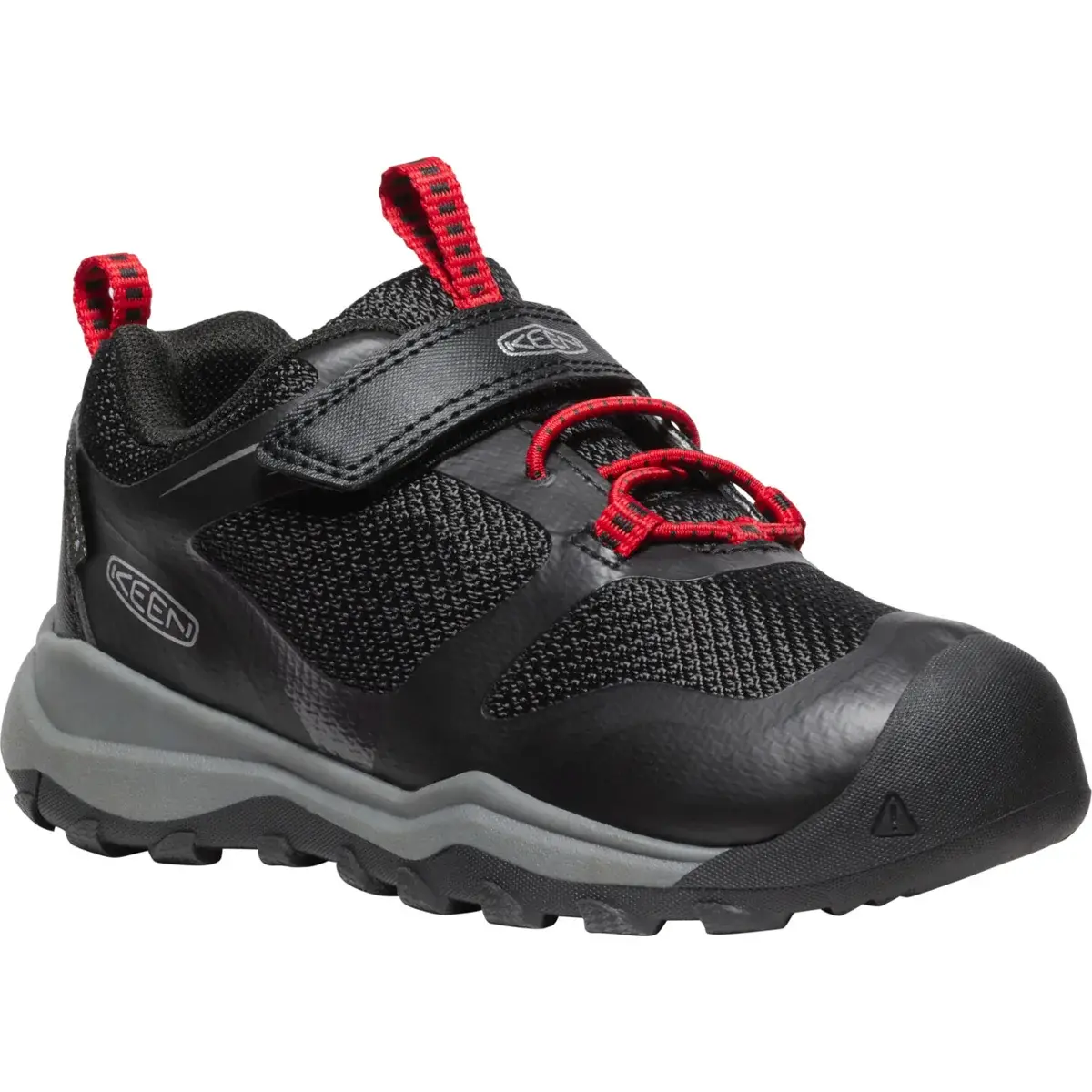 KEEN Buty dziecięce KEEN Wanduro Low WP black/ribbon red