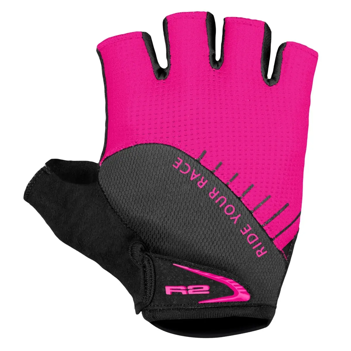 R2 Rękawiczki rowerowe dziecięce R2 Hoppy Pink 6 lat
