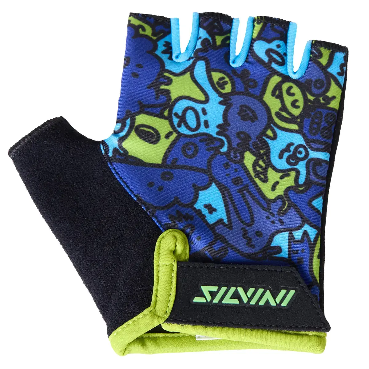 Silvini Rękawiczki rowerowe dziecięce Silvini CA2425 Locri blue-neon