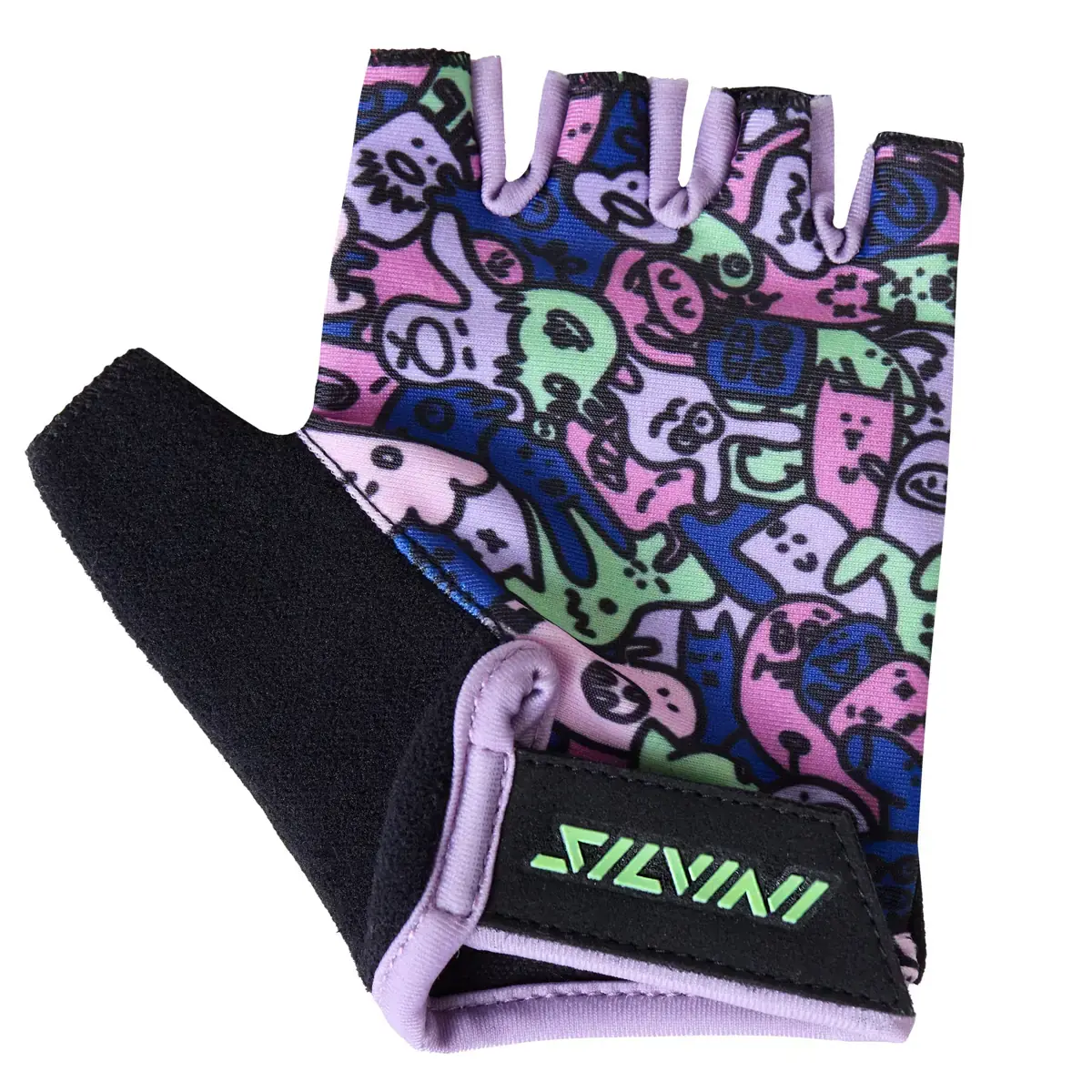 Silvini Rękawiczki rowerowe dziecięce Silvini CA2425 Locri blush-green