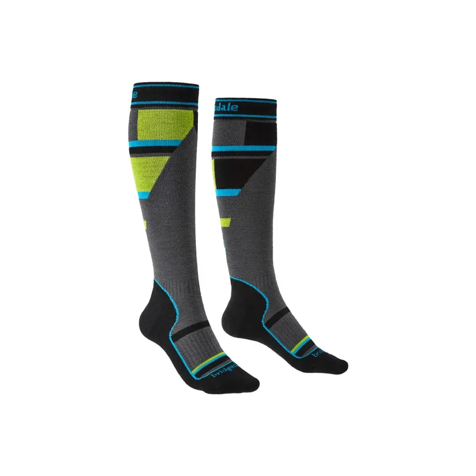 Bridgedale Skarpety dziecięce Bridgedale Ski Mountain Junior gray/green/068
