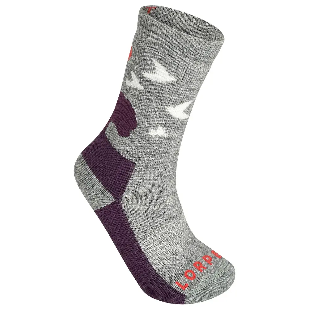 Lorpen Skarpety dziecięce Lorpen Midweight Hiker Eco Kids GREY