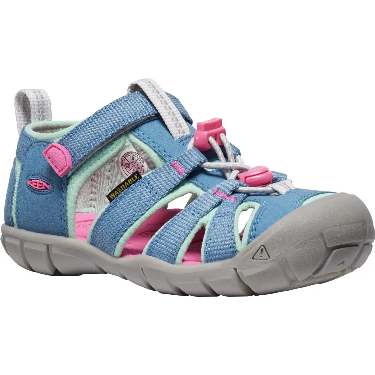 KEEN Sandały hybrydowe dziecięce KEEN Seacamp II CNX Children/Youth coronet blue/hot pink