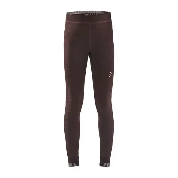 Craft Legginsy termoaktywne dla dzieci Craft Fuseknit Comfort brązowy