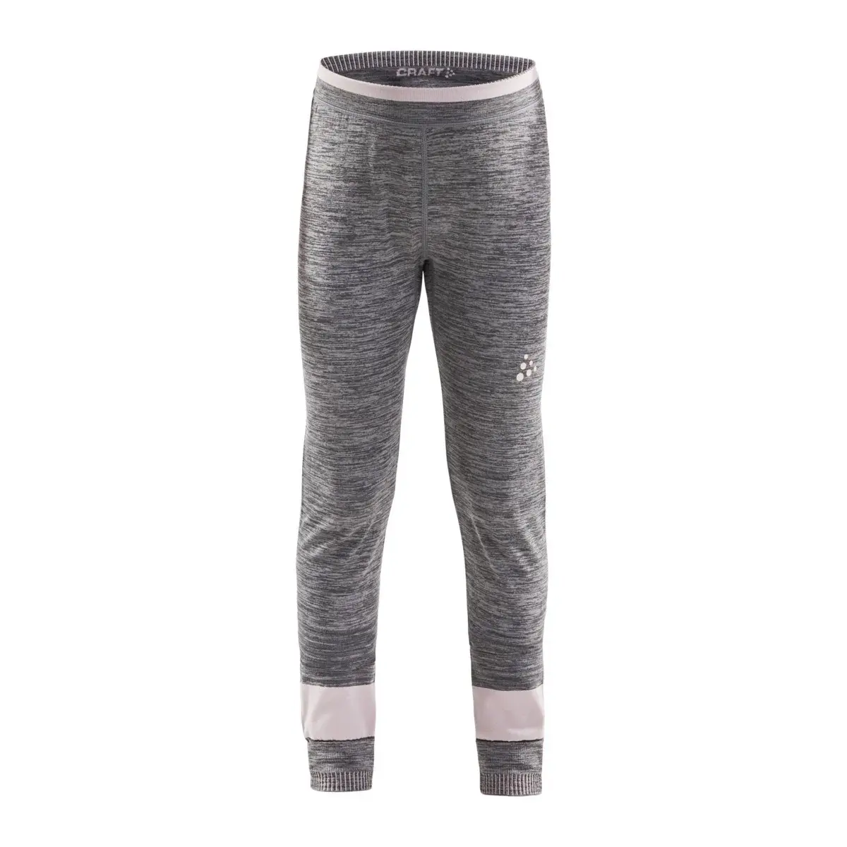 Craft Legginsy termoaktywne dla dzieci Craft Fuseknit Comfort szary/różowy