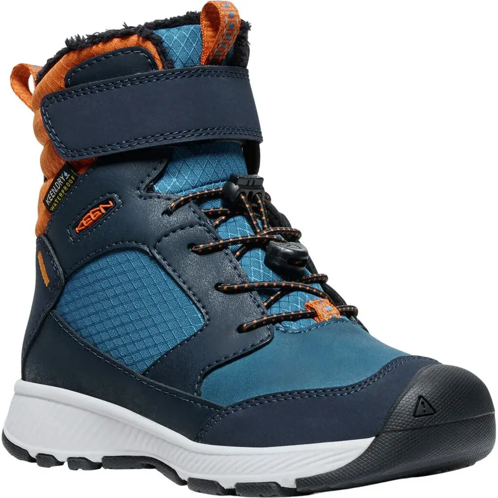 KEEN Buty zimowe dziecięce KEEN Skua Winter WP children/youth sky camptain/gold flame