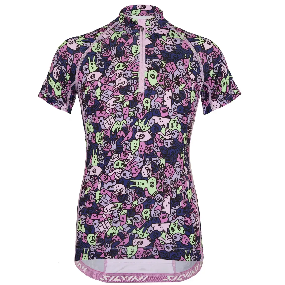 Silvini Koszulka rowerowa dla dzieci Silvini CD1434 Scrivia blush-green