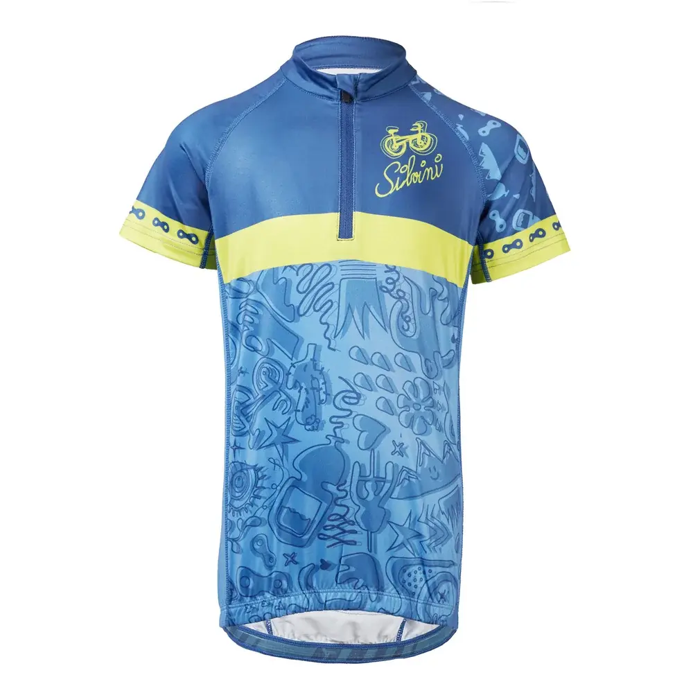 Silvini Koszulka rowerowa dla dzieci Silvini Scrivia CD1434 blue-lime