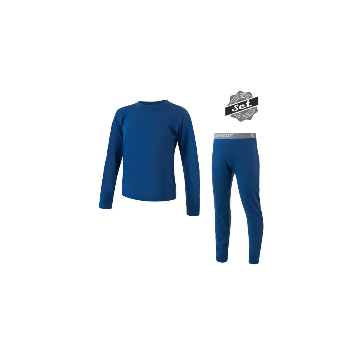 Sensor Zestaw merino dla dzieci Sensor Merino Air koszulka + kalesony ciemnoniebieski