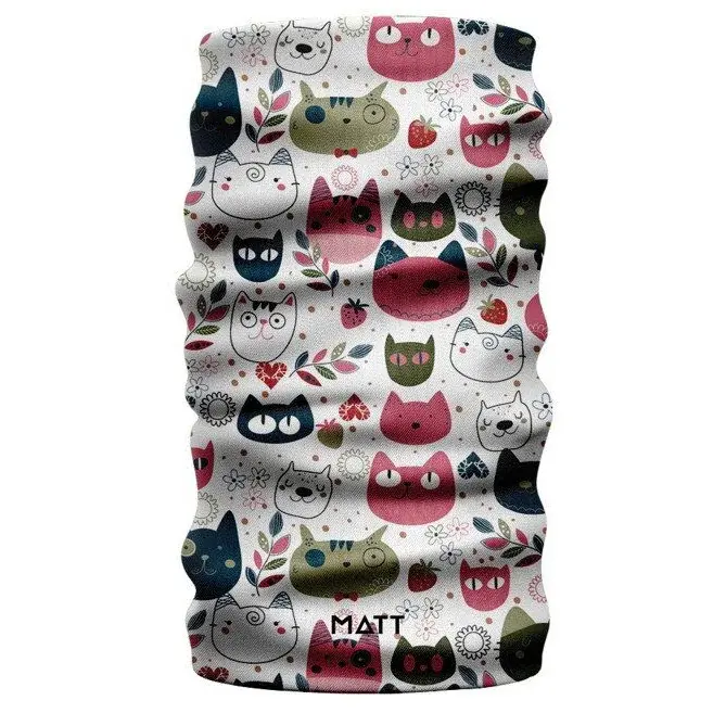MATT Komin dziecięcy MATT Kids Scarf Coolmax Eco color cats