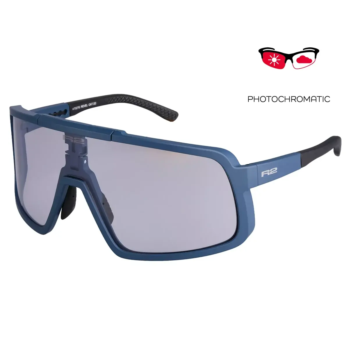 R2 Okulary przeciwsłoneczne sportowe fotochromowe R2 REVEL AT027G