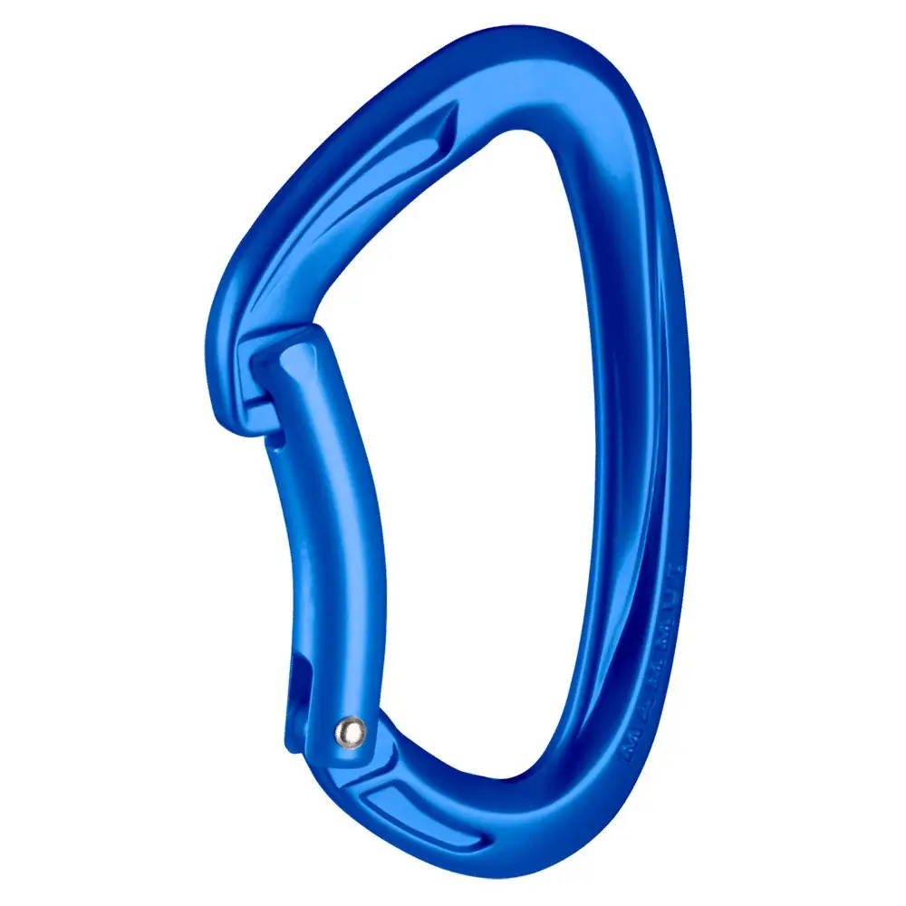 Karabinek Mammut Crag key Lock Bent Gate niebieski