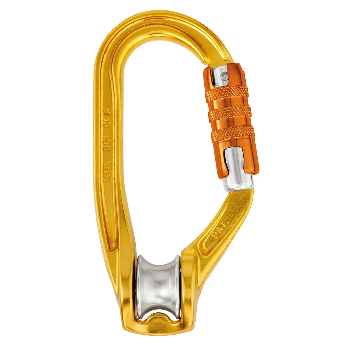 Karabinek z bloczkiem Petzl Rollclip A Triact-Lock