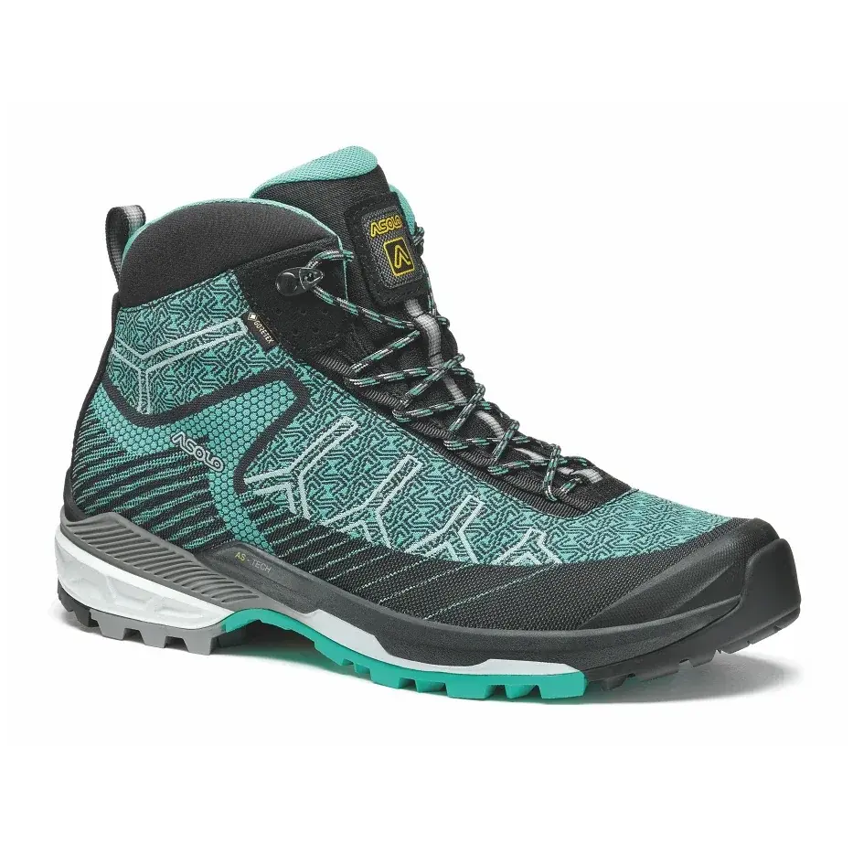 Asolo Obuwie za kostkę Asolo Falcon EVO Jaquard GV black/aqua green/a559