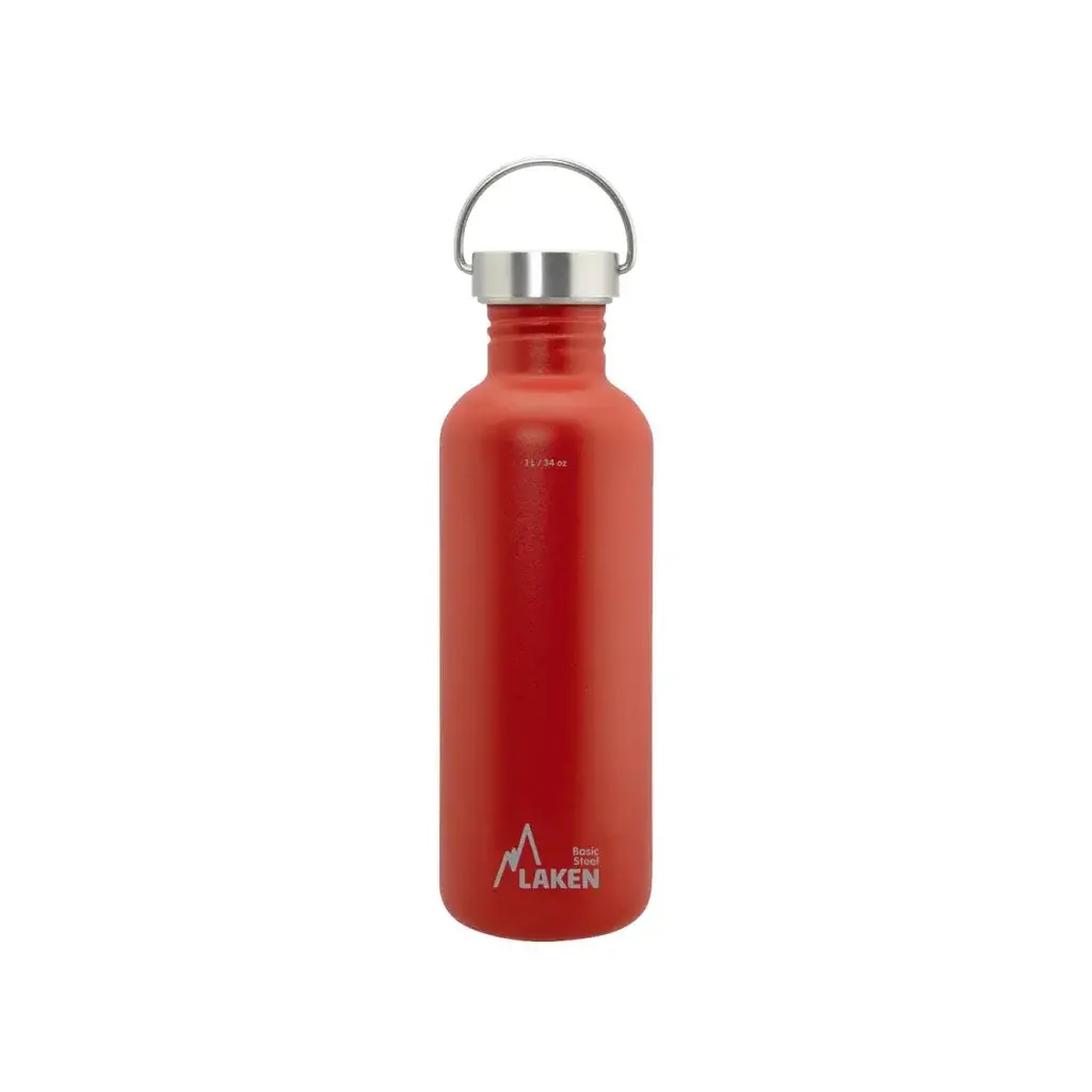 LAKEN Butelka LAKEN stal Basic Vintage 1000 ml czerwony
