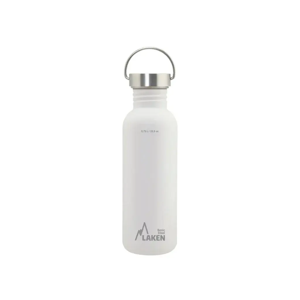 Butelka LAKEN stal Basic Vintage 750 ml biały