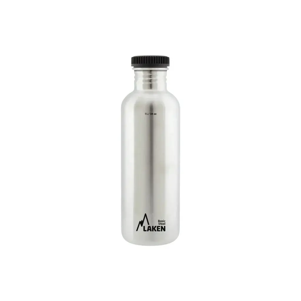 Butelka LAKEN stal Plain 1000 ml stalowy