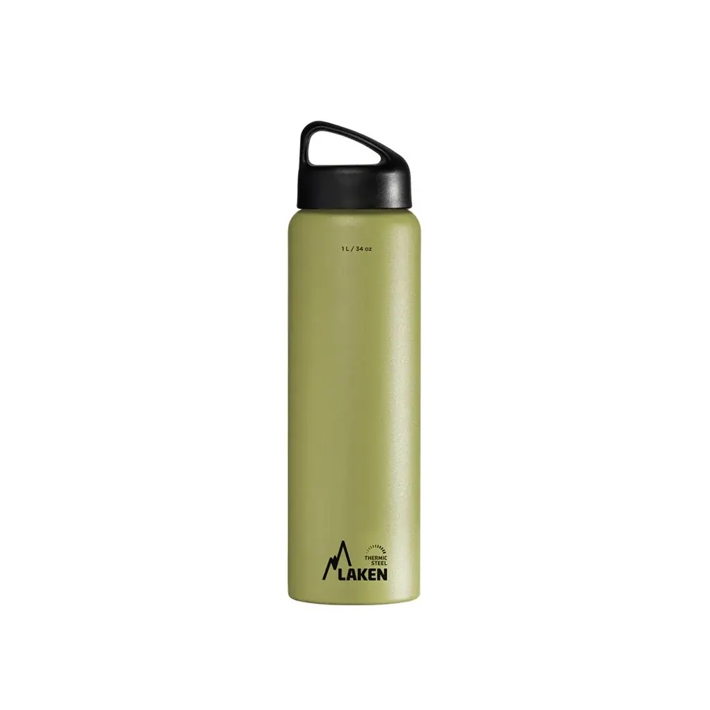 LAKEN Butelka termiczna LAKEN stal Classic 1000 ml khaki