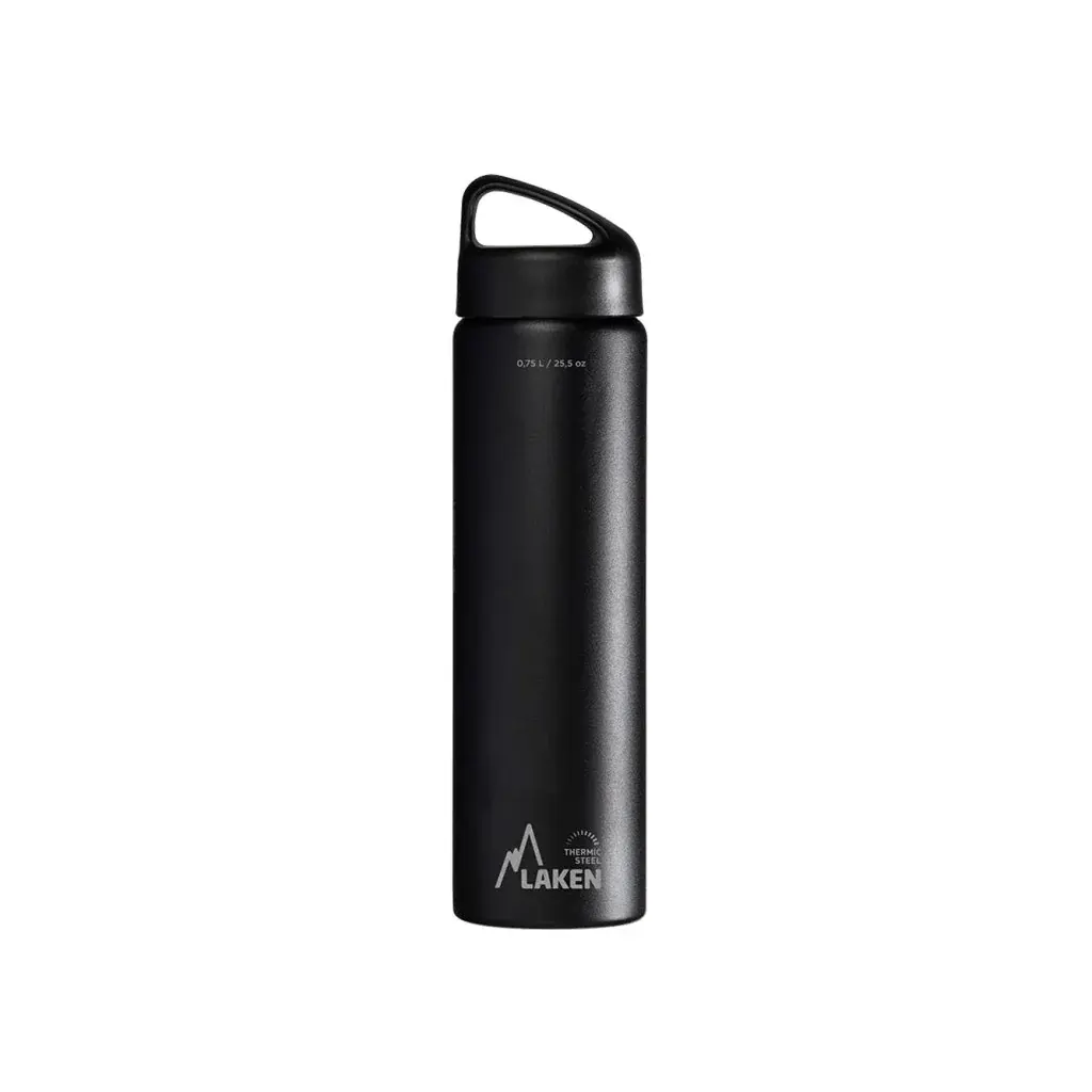 LAKEN Butelka termiczna LAKEN stal Classic 750 ml czarny