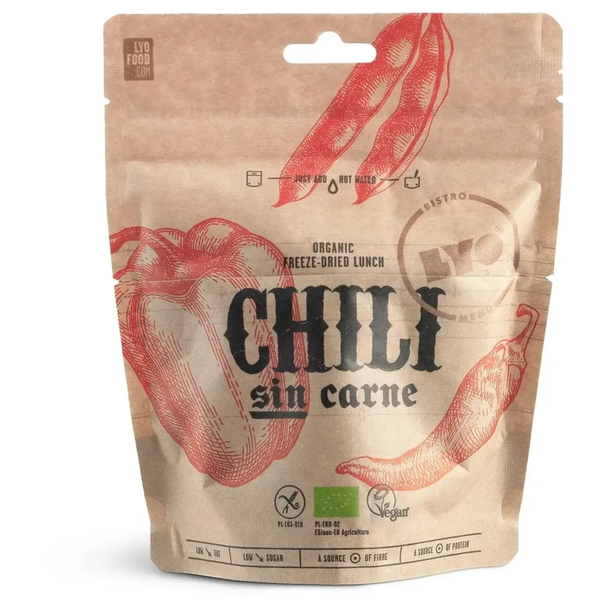 LyoFood Organiczne chili sin carne LyoFood 270g