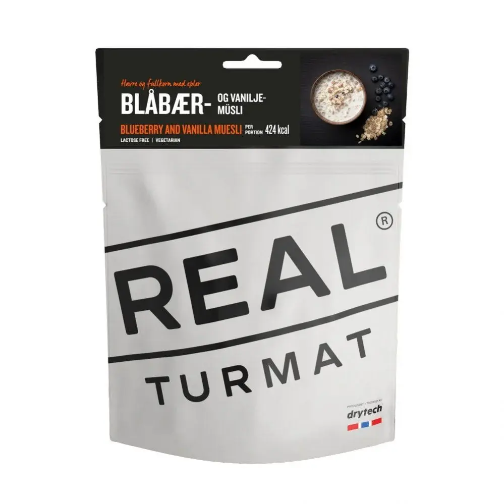REAL Turmat Musli z jagodami i wanilią REAL Turmat 350 g