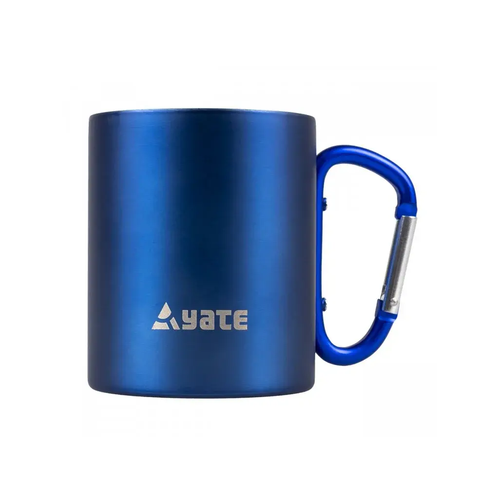 Yate Kubek ze stali nierdzewnej z karabinkiem Yate Color 300ml niebieski