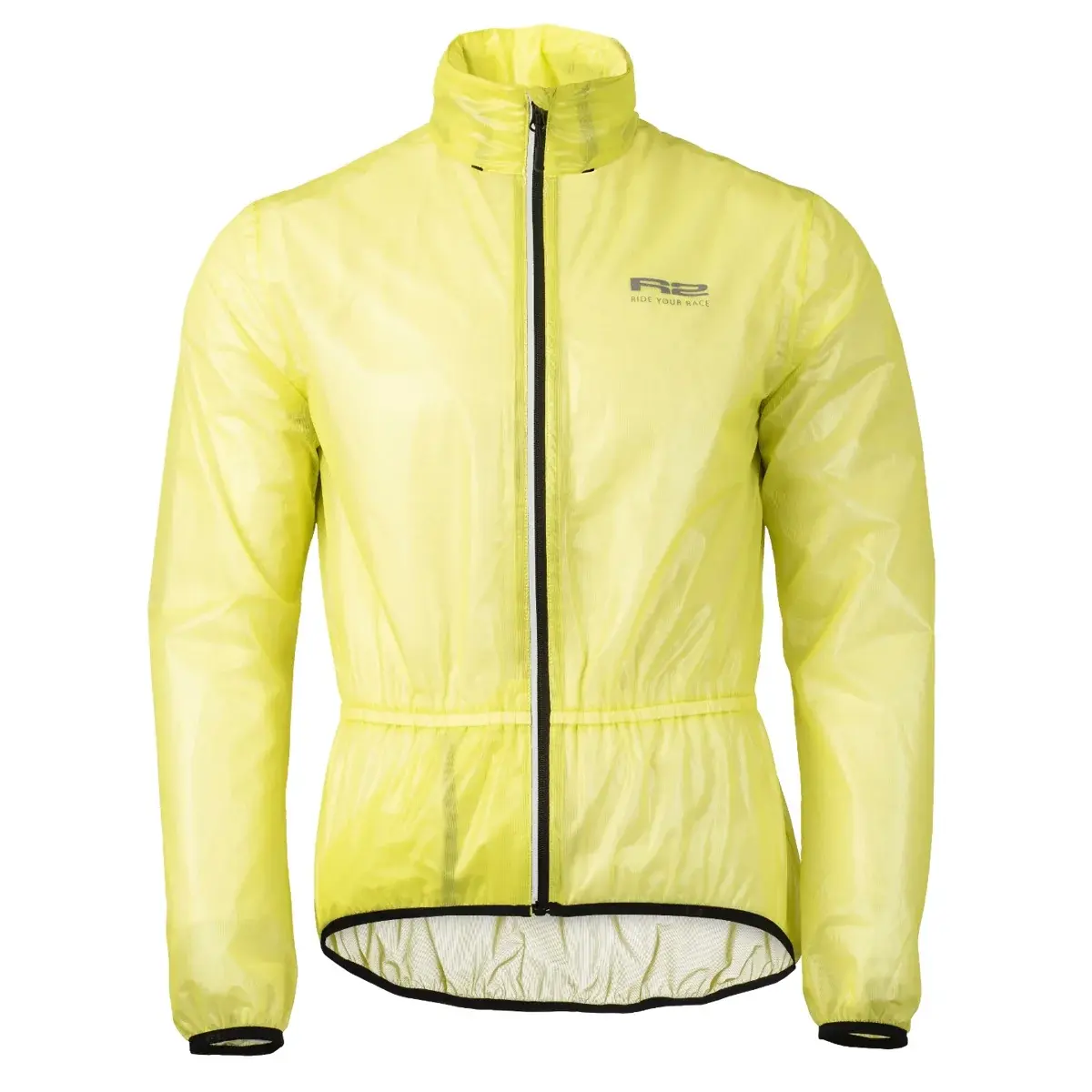 R2 Kurtka rowerowa męska R2 Surly Transparent neon żółty